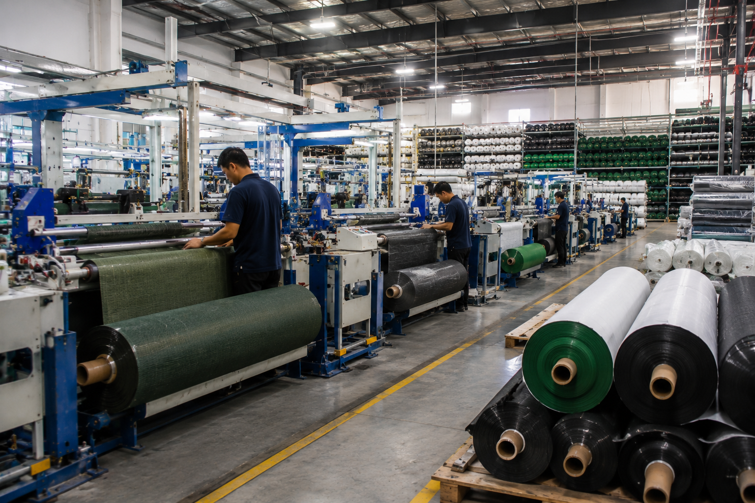 weed mat factory work shop